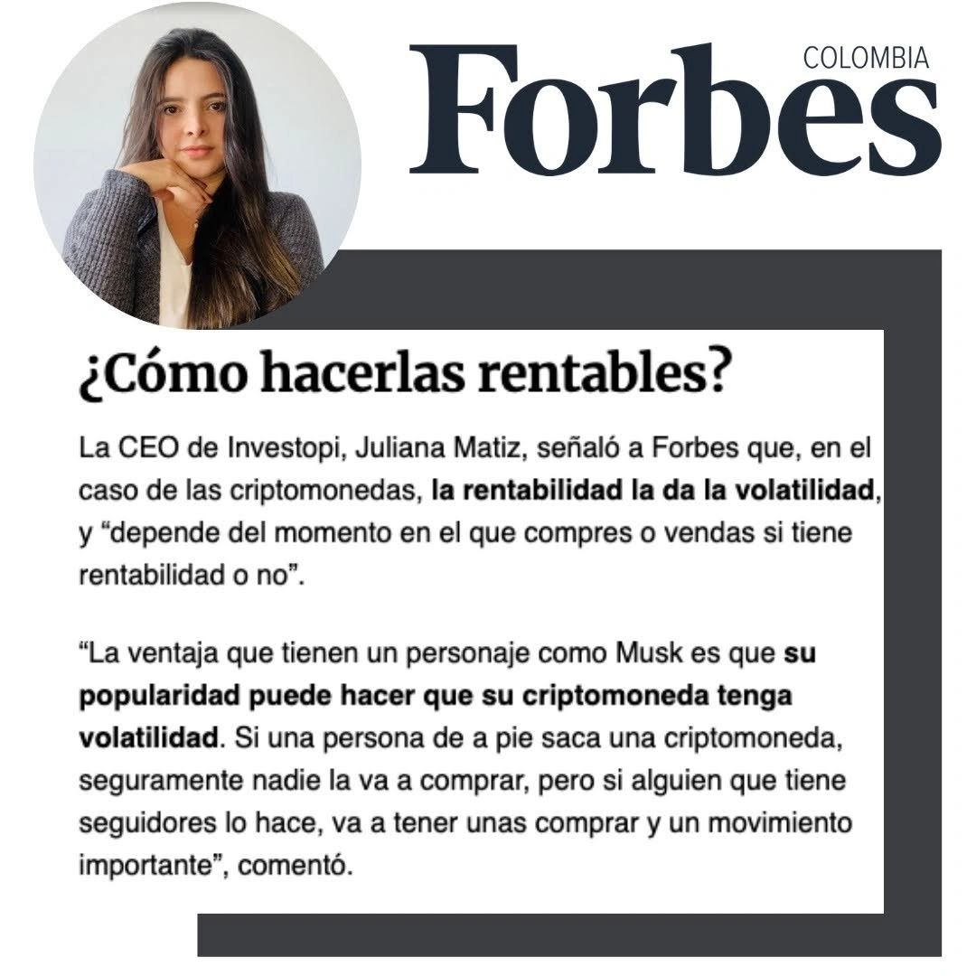 Juliana Matiz en Forbes Colombia